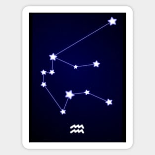 Aquarius Constellation Sticker